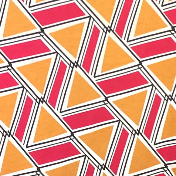 Ann Taylor SOLEIL Pink Yellow Graphic T Shirt Top NWT - Picture 3 of 6